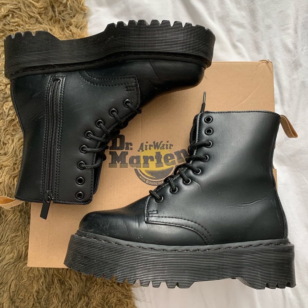 (SOLD) Dr. Martens Vegan Jadon II Mono Platform Boots